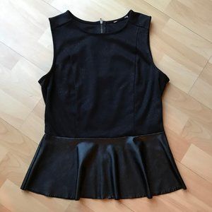 Black Peplum top